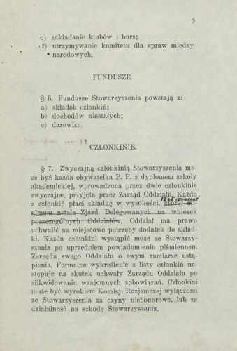 Statut Polskiego Stowarzyszenia Kobiet z Wyższym Wykształceniem Oddział Kaliski