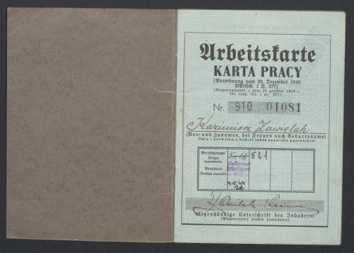 Arbeitskarte