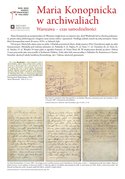 Maria Konopnicka w archiwaliach