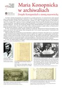 Maria Konopnicka w archiwaliach