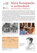 Maria Konopnicka w archiwaliach