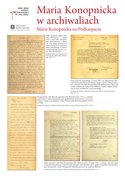 Maria Konopnicka w archiwaliach